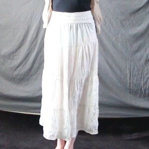 White Midi Skirt